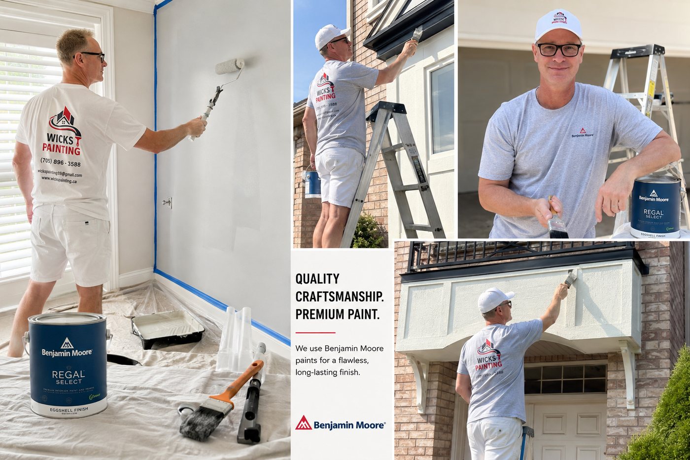 Wicks Painting — quality craftsmanship with premium Benjamin Moore paint, interior & exterior